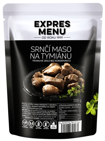 Expres Menu  Srnčí maso na tymiánu 300g 2 porce