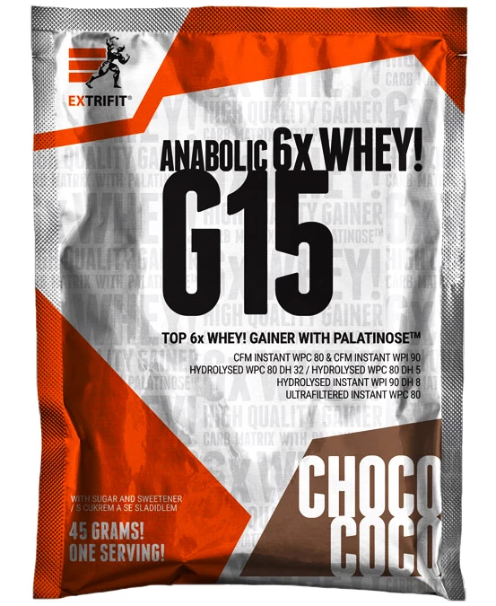 Extrifit  G 15 Anabolic Gainer 45&nbsp;g čokoláda - kokos