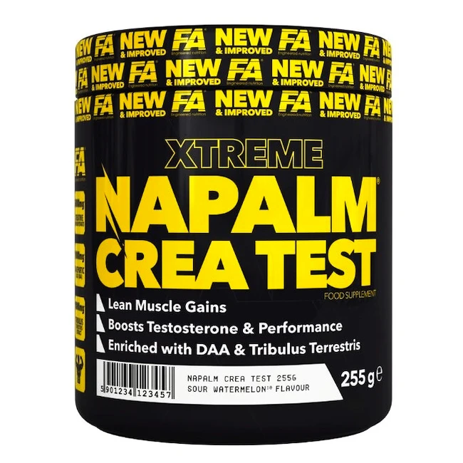 Fitness Authority Napalm Crea TEST 255 g mango - citrón