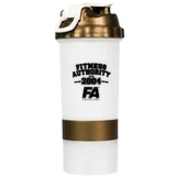 Fitness Authority šejker so zásobníkom 500 ml zlatý