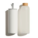Fľaša Waterdrop  Lahev skleněná Frosted bílá 1000 ml