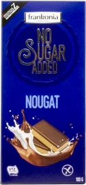 Frankonia Mliečna čokoláda s nugátovou náplňou a so sladidlom maltitol a vlákninou inulín 100 g