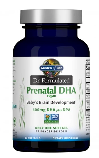 Garden of Life  Dr. Formulated Prenatal DHA Vegan 30 kapslí