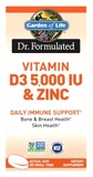 Garden of Life Dr. Formulated Vitamin D3 5000 IU + Zinek 30 tablet