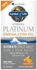 Garden of Life Minami Platinum Omega-3 rybí olej 30 kapsúl