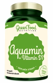 GreenFood Aquamin + Vitamín D3 60 kapsúl
