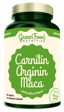 GreenFood Carnitin Arginin Maca vegan 90 kapsúl