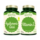 GreenFood Kyselina Hyaluronová 60 kapslí + Vitamin E 60 kapslí