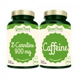 GreenFood L-Carnitin 900 mg 60 kapslí + Caffeine 60 kapslí