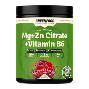 GreenFood  Performance Mg + ZN Citrate + Vitamin B6 420 g