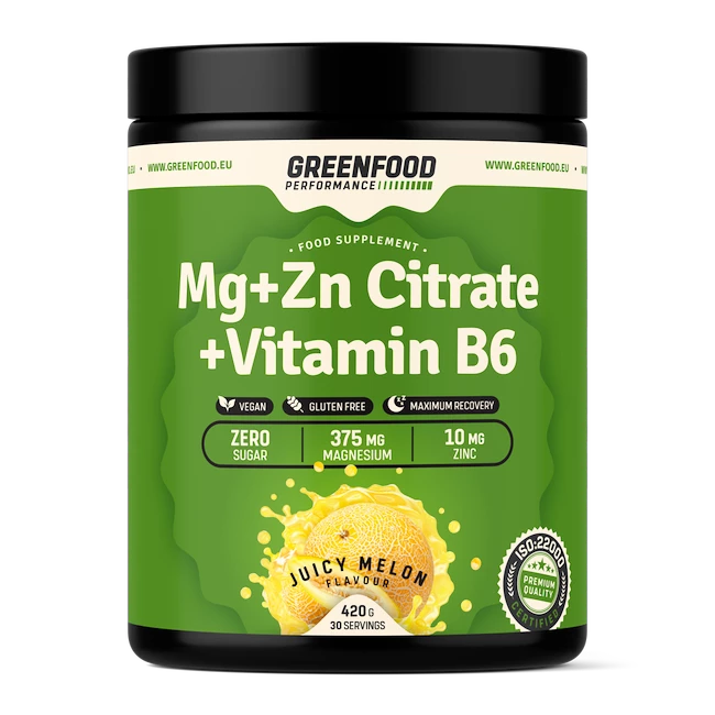 GreenFood  Performance Mg + ZN Citrate + Vitamin B6 420 g
