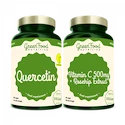 GreenFood Quercetin 90 kapslí + Vitamin C 500mg 60 kapslí