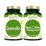 GreenFood Quercetin 90 kapslí + Vitamin C 500mg 60 kapslí