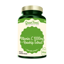 GreenFood Vitamin C 1000 + Extrakt zo šípok 60 kapsúl