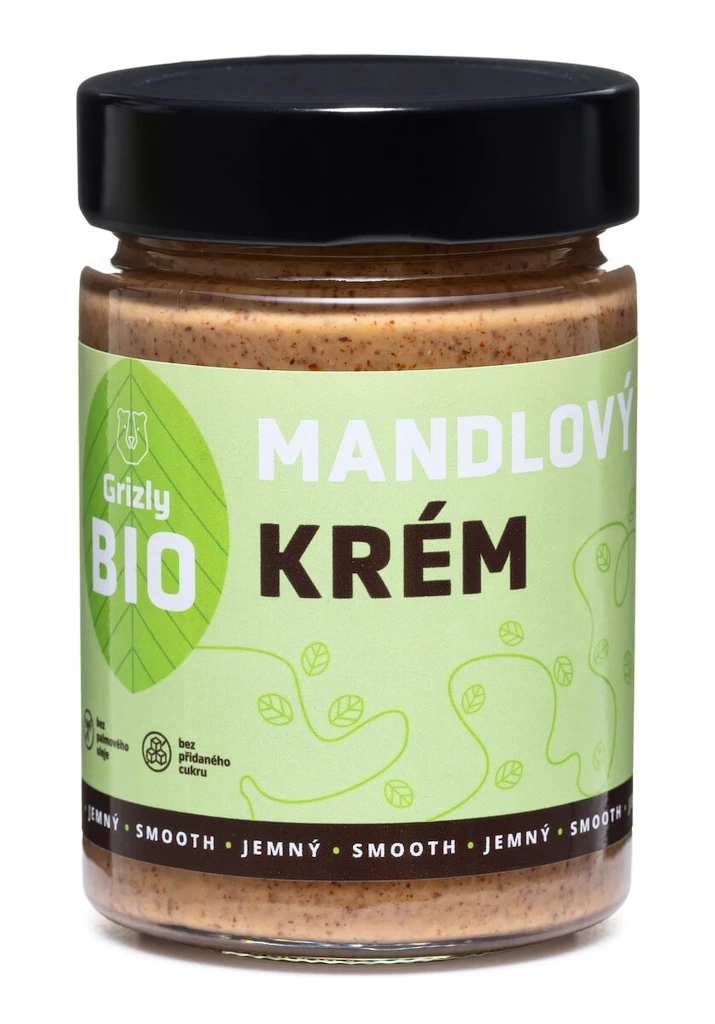Grizly  Mandlový krém jemný BIO 300 g
