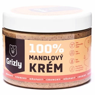 Grizly  Mandlový krém křupavý 100% 500 g