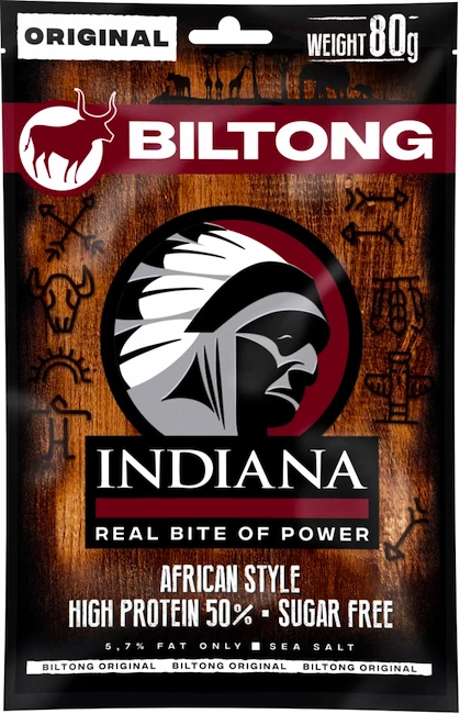 Indiana  Indiana Biltong Original 80&nbsp;g hovädzie - originál
