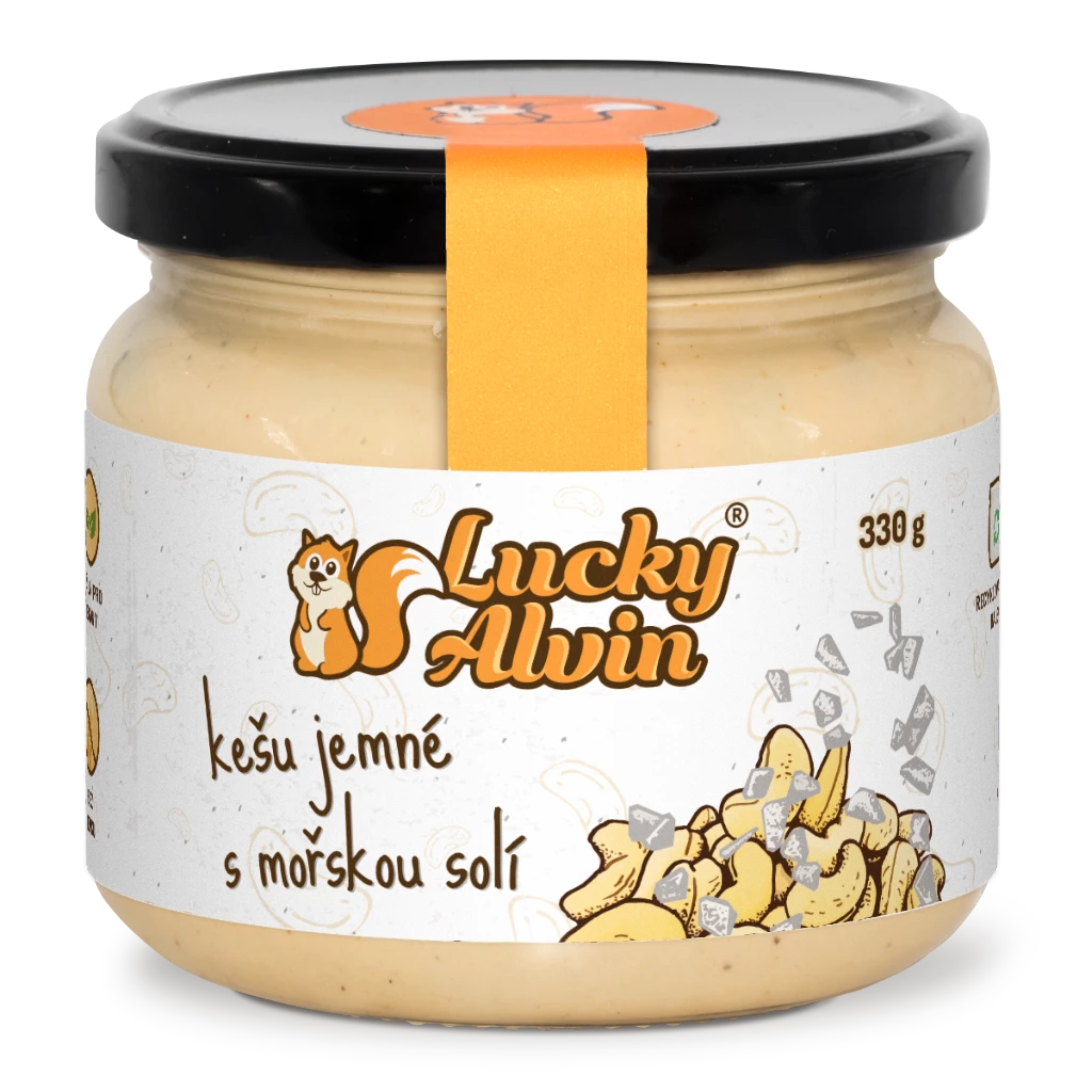 Lucky Alvin  Kešu máslo jemné s mořskou solí 330 g