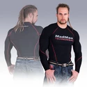 Madmax Kompresné tričko s dlhým rukávom MSW902 čiernočervené