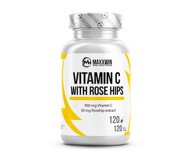 MAXXWIN  Vitamin C with Rose Hips 120 kapslí