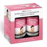 MOVit Beauty dárkový balíček Kyselina hyaluronová + Biotin forte 60 + 60 kapslí