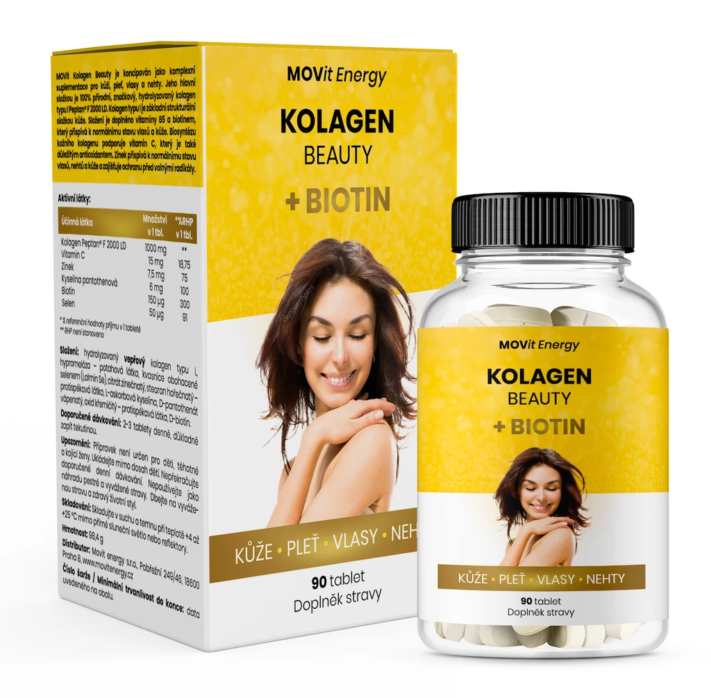 MOVit  Kolagen Beauty + Biotin 90 tablet