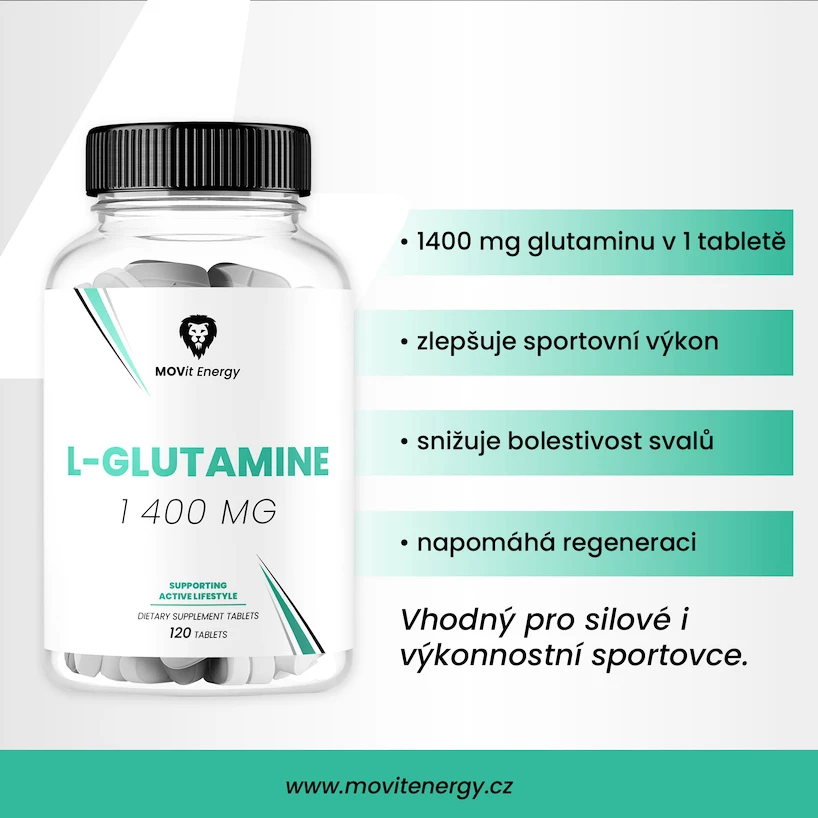 MOVit  L-Glutamine 1400 mg 120 tablet