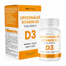 MOVit Lipozomální Vitamin D3 Forte 2000 IU 60 kapslí