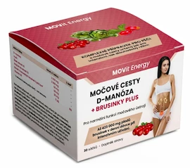 MOVit Močové cesty D-Manóza a Brusinky Plus 30 sáčků