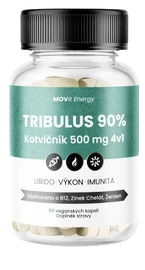 MOVit Tribulus 90% Kotvičník 500 mg 4v1 90 kapslí