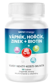 MOVit Vápník, Magnesium, Zinek + Biotin 90 tablet