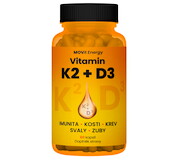 MOVit Vitamín K2 120 mcg + D3 1000 I.U. 25 mcg 60 kapsúl