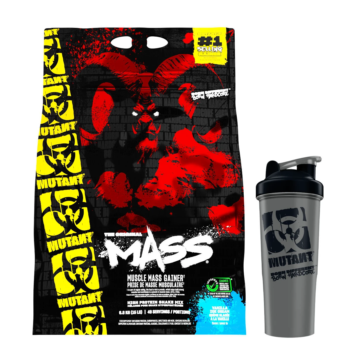 Mutant  Mass 6800 g trojitá čokoláda
