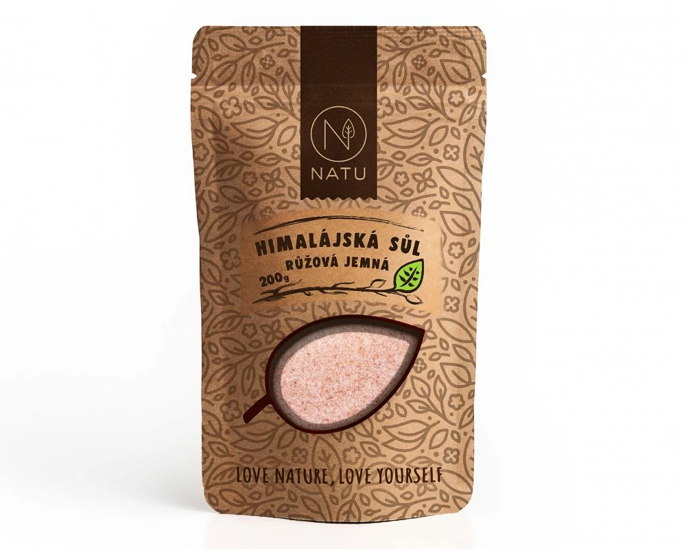 Natu  Himalájská růžová sůl jemná 200 g