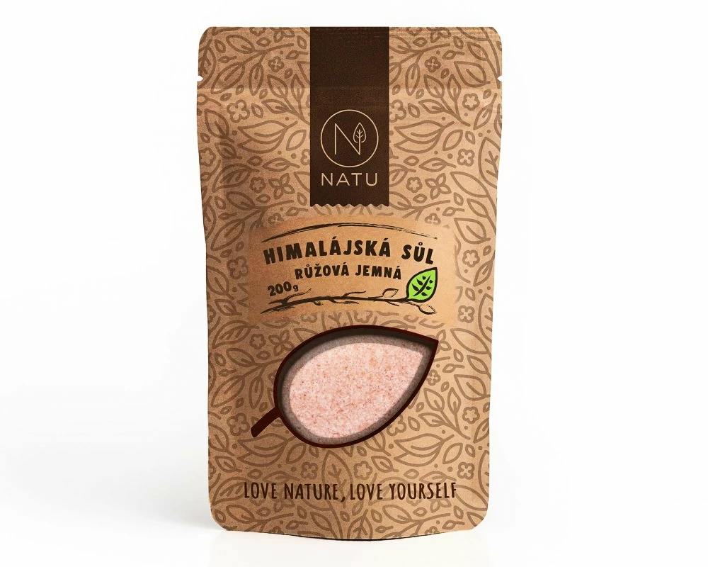 Natu  Himalájská růžová sůl jemná 200 g
