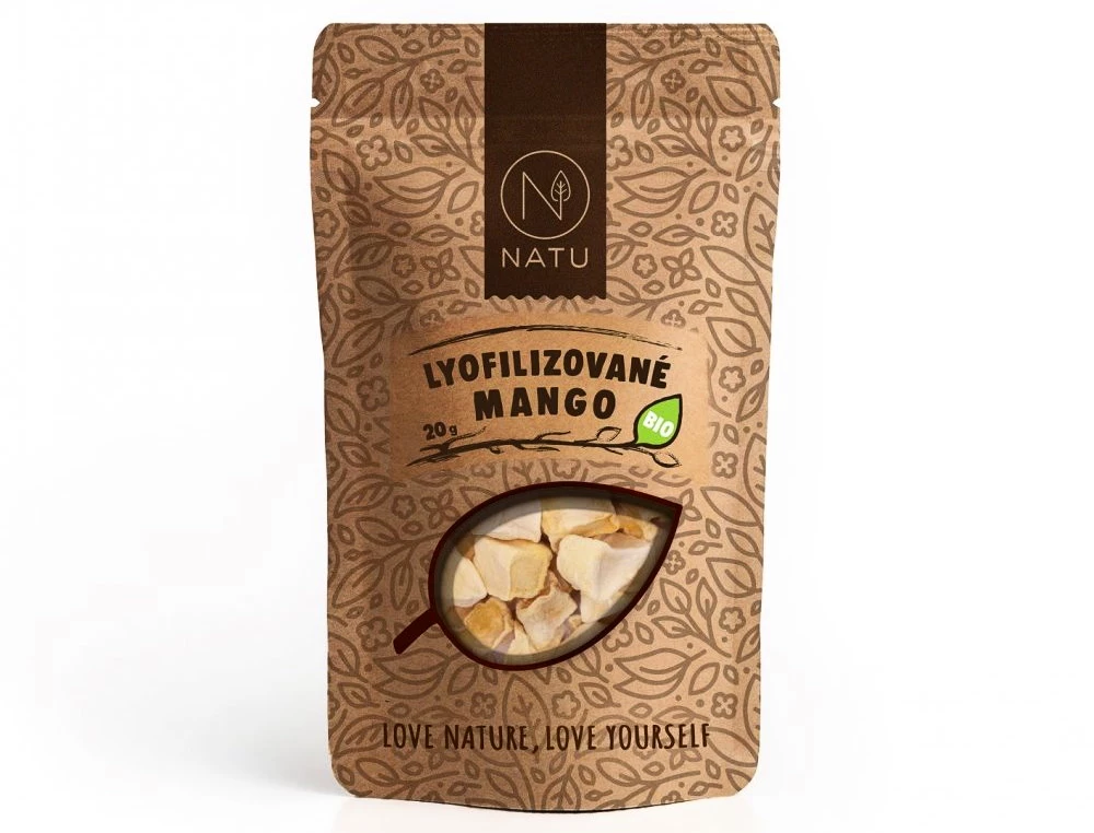 Natu  Lyofilizované mango BIO 20 g