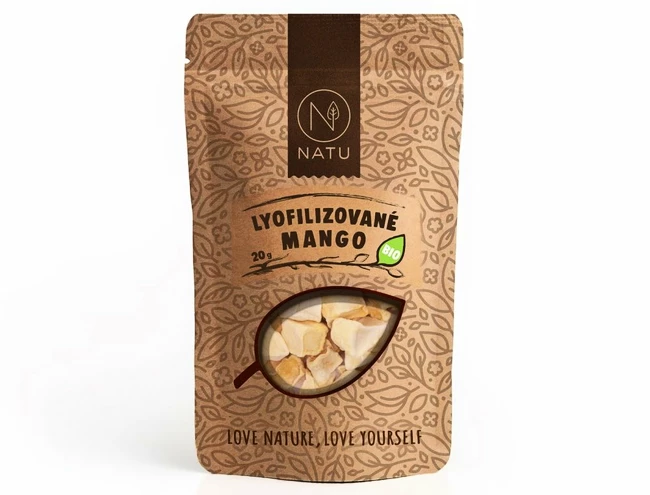 Natu  Lyofilizované mango BIO 20 g