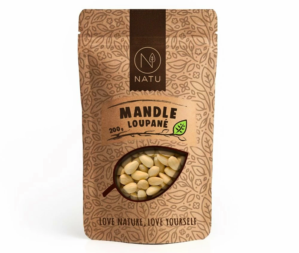 Natu  Mandle loupané 200 g