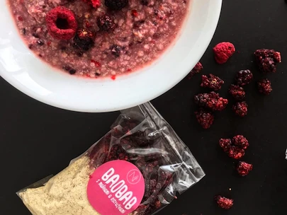 Natu  Superkaše baobab s malinami a ostružinami 70 g