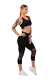 Nebbia 3/4 sportovní legíny s vysokým pasem 406 black