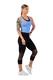 Nebbia 3/4 sportovní legíny s vysokým pasem 406 black
