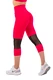 Nebbia 3/4 sportovní legíny s vysokým pasem 406 pink