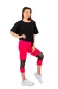 Nebbia 3/4 sportovní legíny s vysokým pasem 406 pink