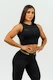 Nebbia DÁMSKÝ CROP TOP S VYSOKOU PODPOROU INTENSE MESH 842 Black