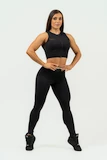 Nebbia DÁMSKÝ CROP TOP S VYSOKOU PODPOROU INTENSE MESH 842 Black