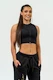 Nebbia DÁMSKÝ CROP TOP S VYSOKOU PODPOROU INTENSE MESH 842 Gold