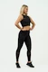 Nebbia DÁMSKÝ CROP TOP S VYSOKOU PODPOROU INTENSE MESH 842 Gold