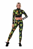 Nebbia High-waist performance legíny 567 jungle green