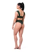 Nebbia High-waist retro bikini - spodný diel 555 dark green