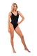 Nebbia One-piece Swimsuit Black French Style 460 Black
